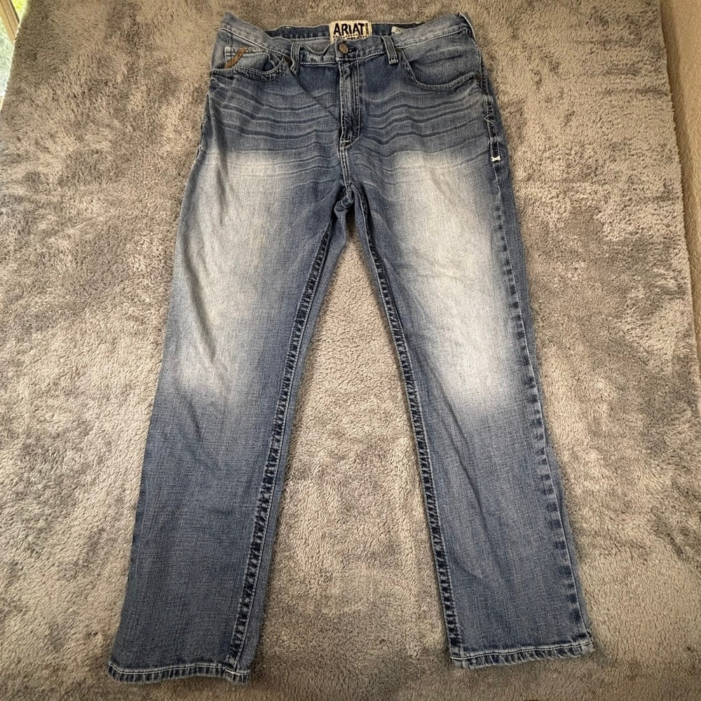 Ariat M2 Relaxed Boot Cut Jeans Mens 40x32 Medium Wash Denim 10020942